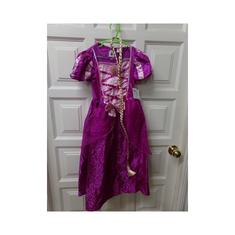 Disfraz Princesa con trenza talla 6-7 años. Segunda mano