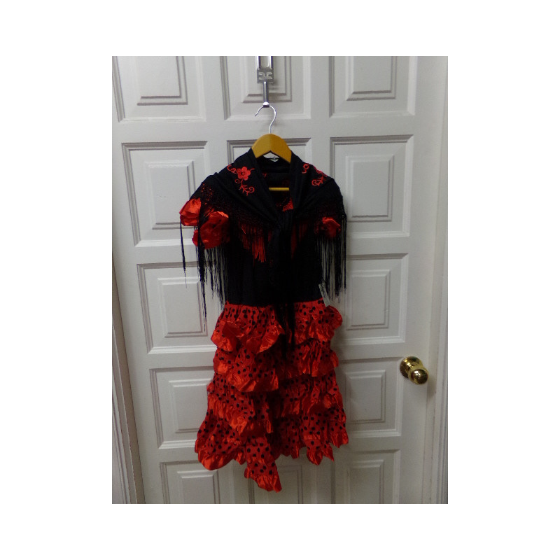 Disfraz de Sevillana talla 4 años. Segunda mano