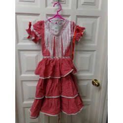 Disfraz Sevillana con peinetas talla 8-10 años. Segunda mano