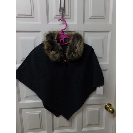 Poncho gris talla 10 años. Segunda mano