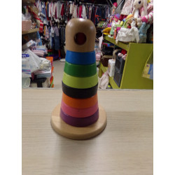 Pirámide Aros de madera IKEA. Segunda mano