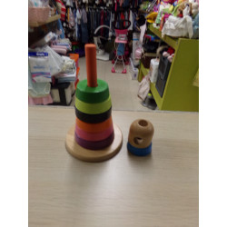 Pirámide Aros de madera IKEA. Segunda mano