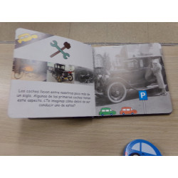 Mi garaje libro puzzle con 3 coches. Segunda mano