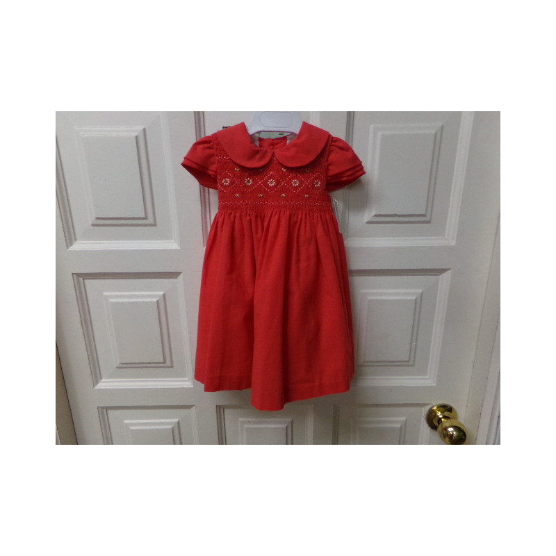 Vestido rojo talla 12 meses. Segunda mano