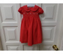 Vestido rojo talla 12 meses. Segunda mano