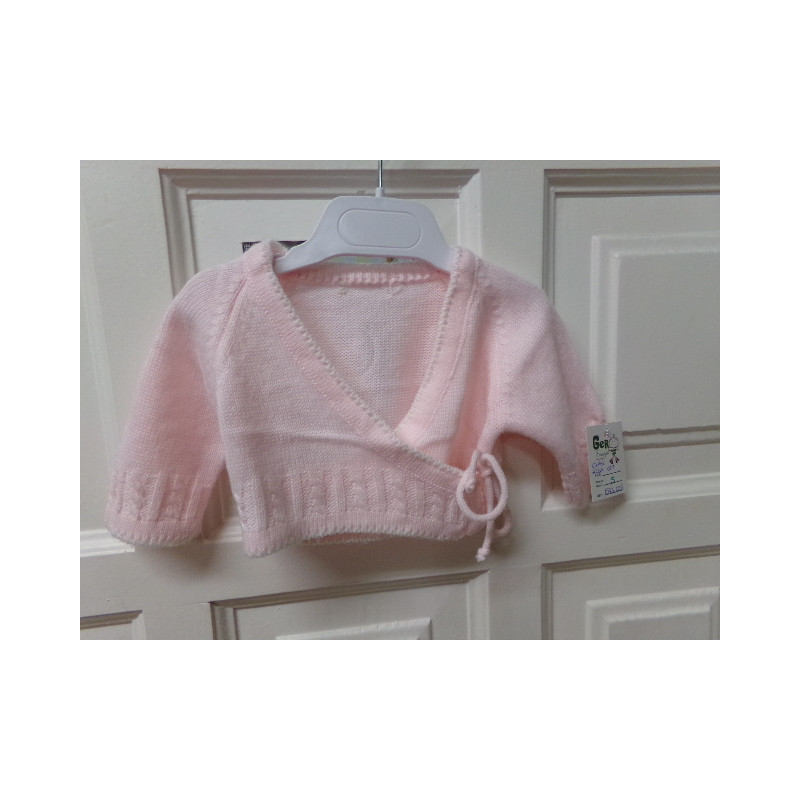 Chaqueta rosa talla 0 meses. Segunda mano