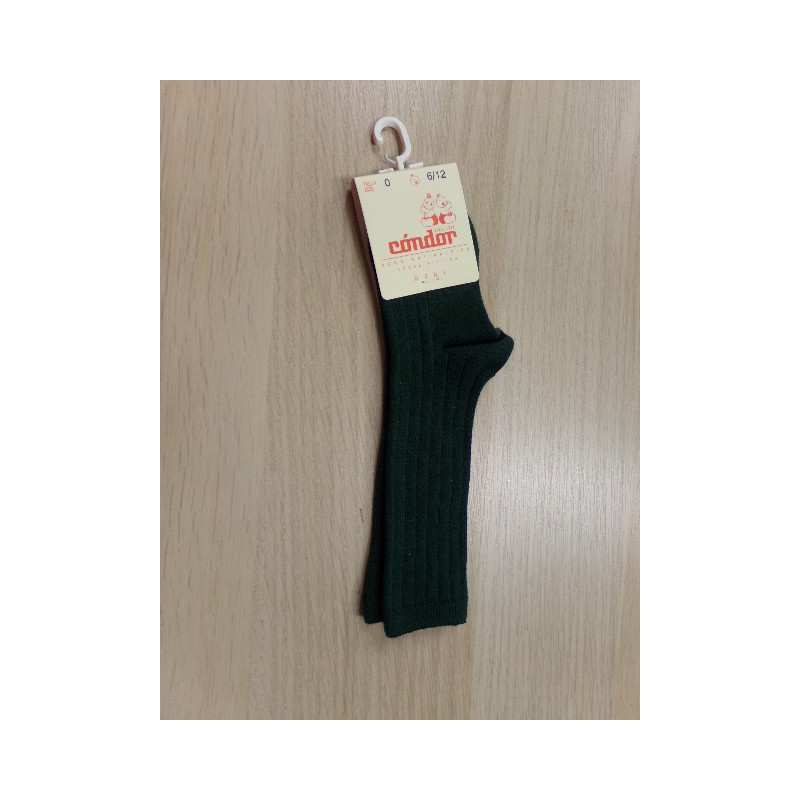 Calcetines Condor 6-12. Verde botella. a estrenar