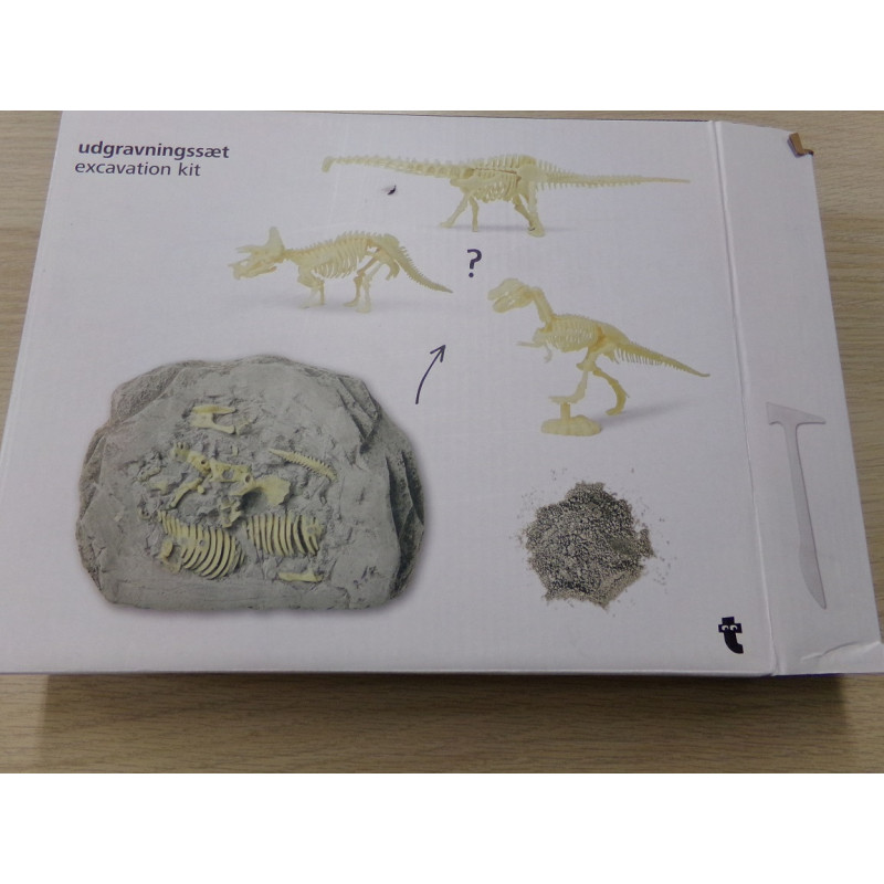 Kit de excavación dinosaurio. Sin uso
