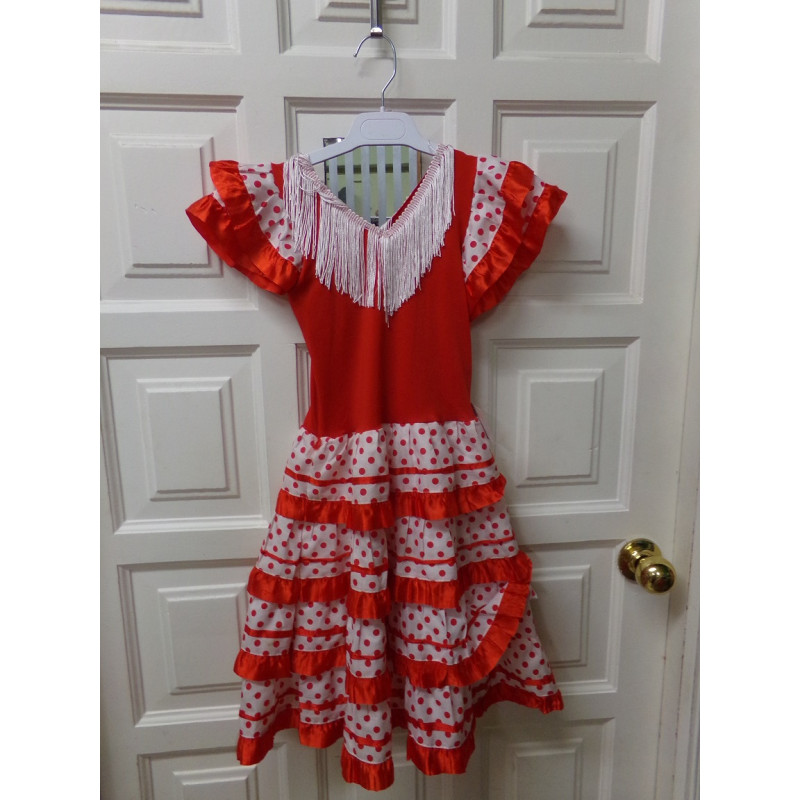 Vestido de Flamenca talla 6 años. Segunda mano