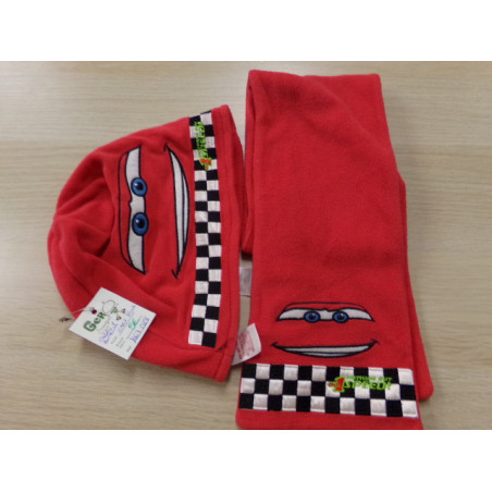 Gorro y bufanda Cars talla 7-10 años. Segund amano