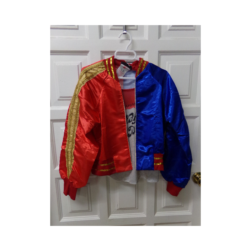 Disfraz con peluca Harley Quinn. Talla 10-14 años. Segunda mano