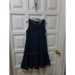 Vestido vaquero Zara talla 8 años. Segunda mano