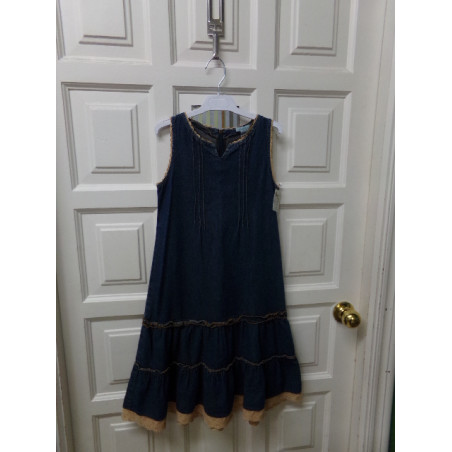 Vestido vaquero Zara talla 8 años. Segunda mano