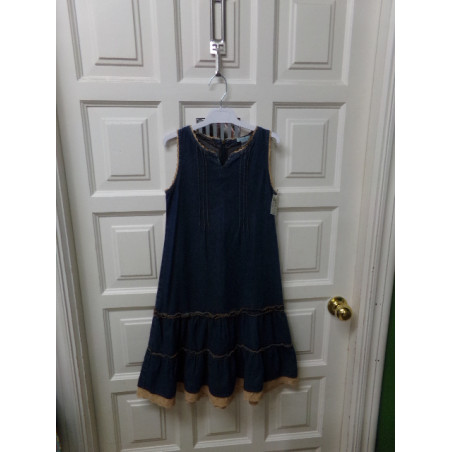 Vestido vaquero Zara talla 8 años. Segunda mano