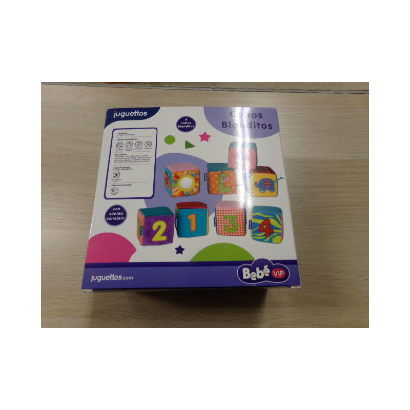 4 Cubos  Blanditos Juguettos. Segunda mano