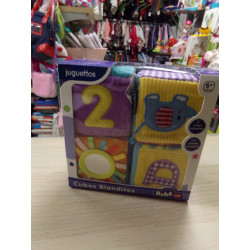 4 Cubos  Blanditos Juguettos. Segunda mano