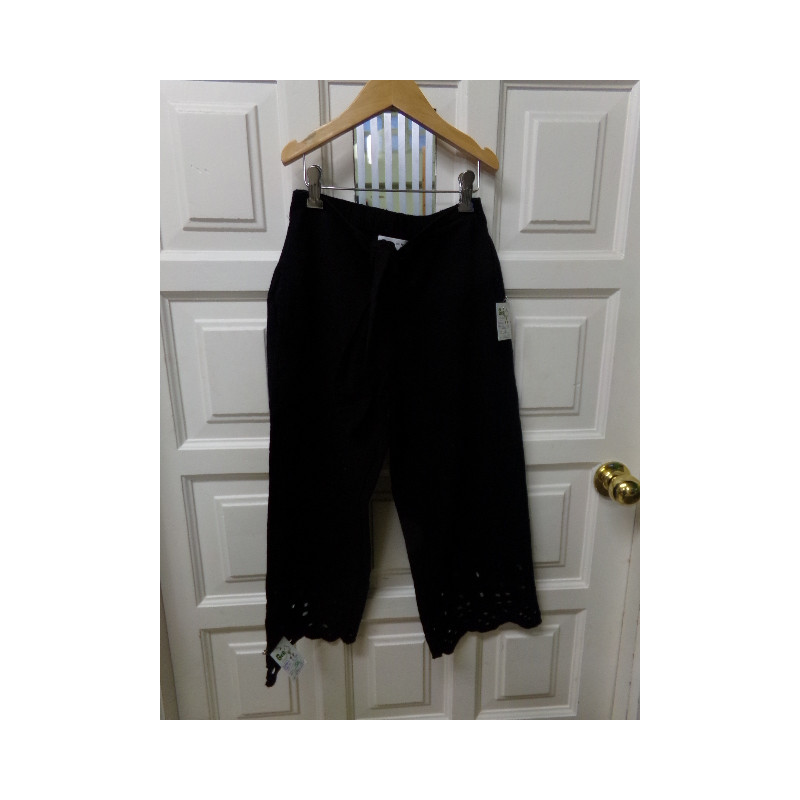 Pantalón negro lino talla 10 años. Zara. Segunda mano