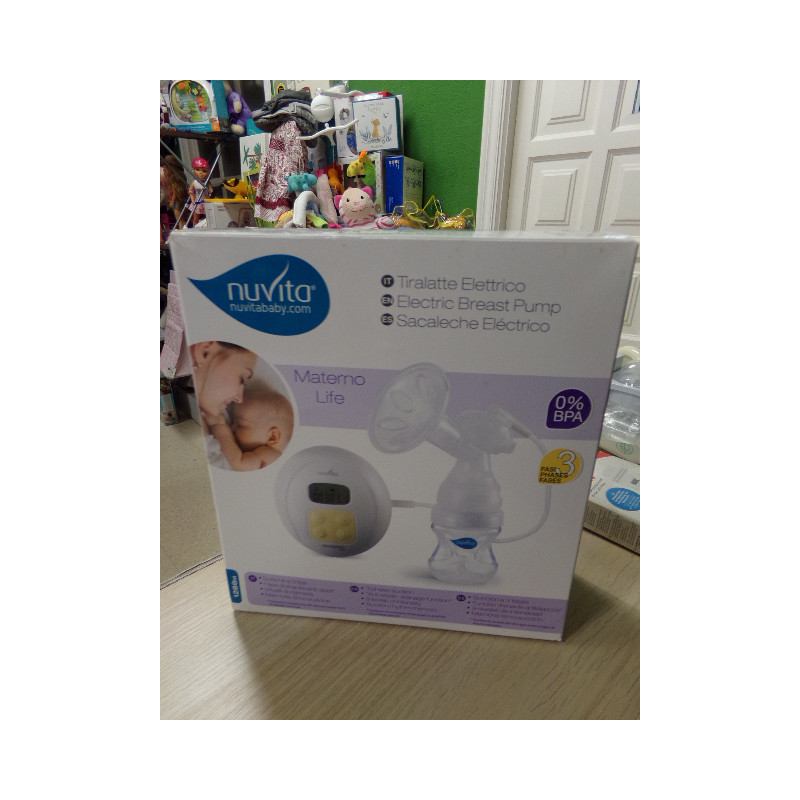 Sacaleches NUVITA materno life con bolsas y biberon. A estrenar