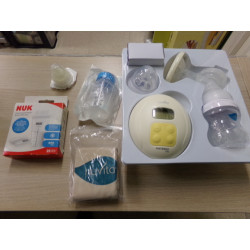 Sacaleches NUVITA materno life con bolsas y biberon. A estrenar