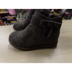 Botin piel vuelta gris T25