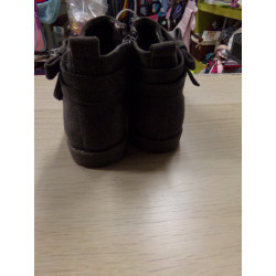 Botin piel vuelta gris T25