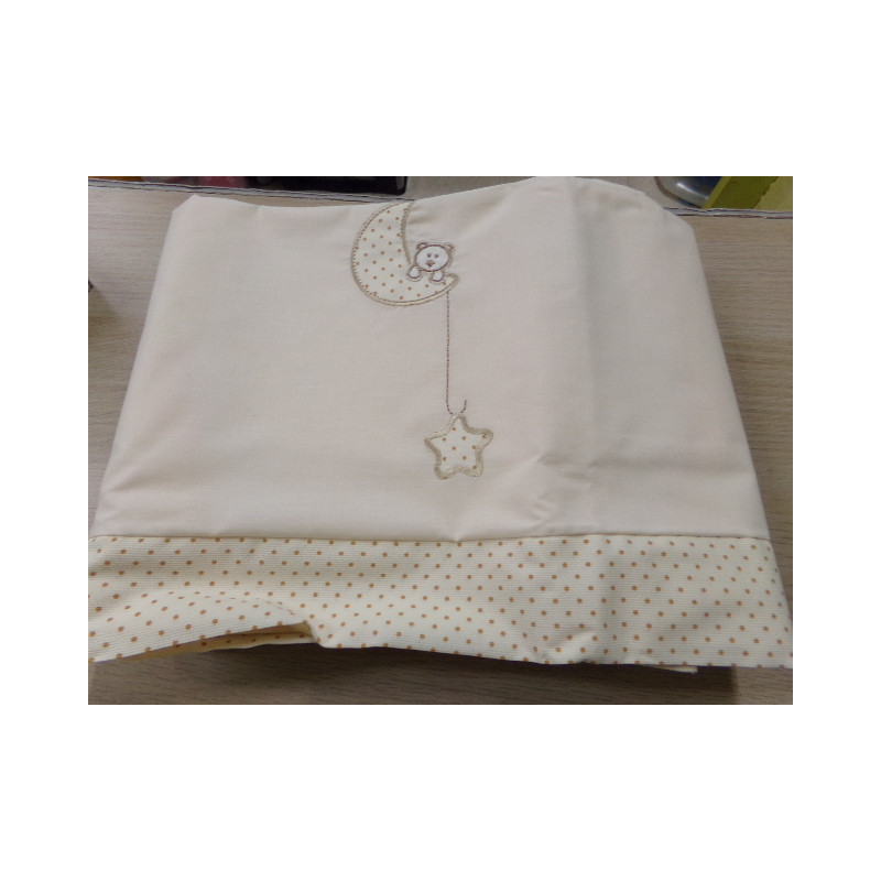 Sábana encimera con almohadón de cuna. Segunda mano