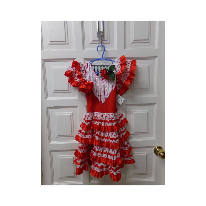 Vestido de flamenca talla 4 años. Segunda mano