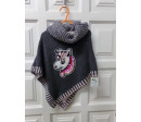 Poncho unicornio talla 4 años. Segunda mano