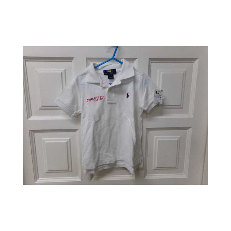 Polo blanco Ralph Lauren talla 3 años. Segunda mano