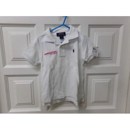 Polo blanco Ralph Lauren talla 3 años. Segunda mano