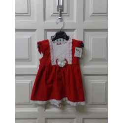 Vestido rojo talla 36 meses. Segunda mano