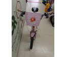 Bicicleta rosa 16" con cesta