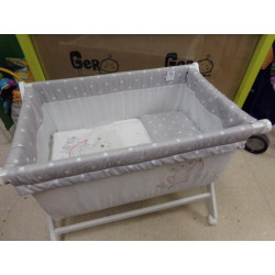 Minicuna Piruleta color gris. Segunda mano