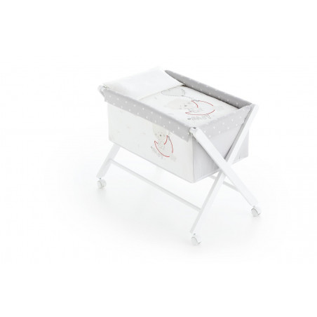 Minicuna Piruleta color gris. Segunda mano