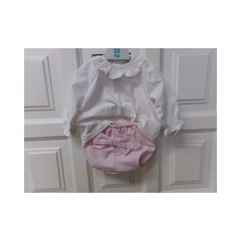 Conjunto blusa y ranita 6 meses