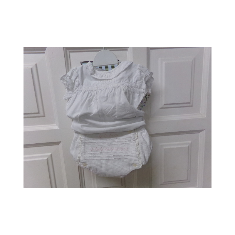 Conjunto blusa y ranita Gocco 6-9 meses