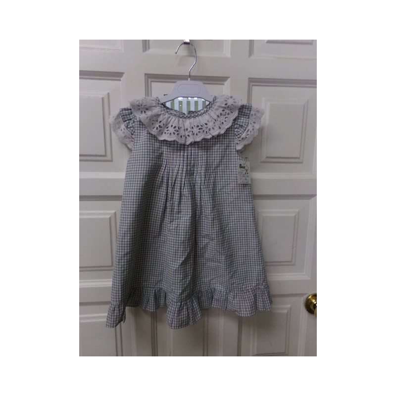 Vestido cuadro vichy talla 5 años. Segunda mano