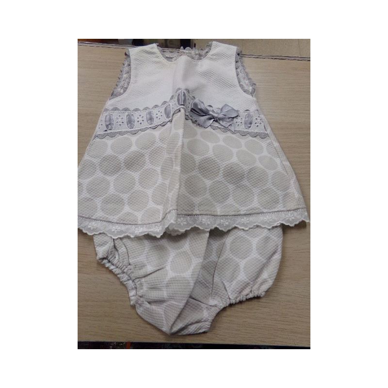 Vestido con bragola talla 3-6 meses. Segunda mano