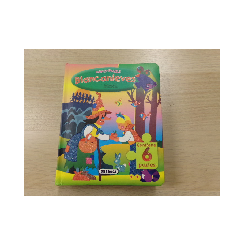 Libro puzzle Blancanieves. Segunda mano.