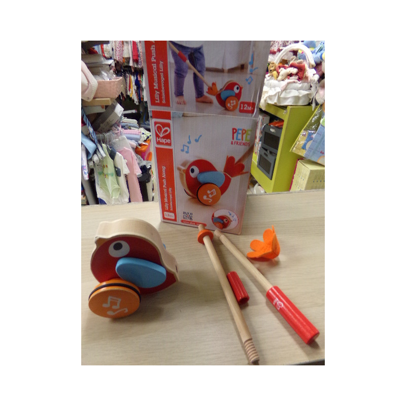 Empujador Lili Hape, madera. Segunda mano.