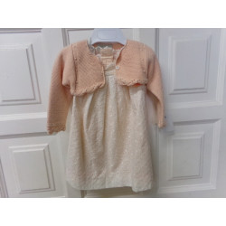 Vestido con chaqueta y bragola Nanos 12 meses. Segunda mano