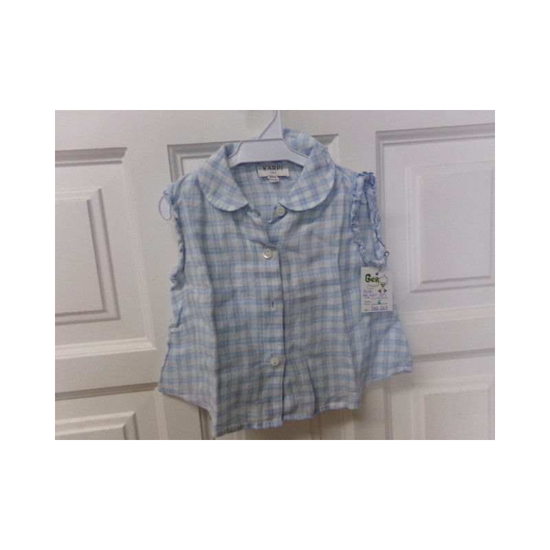 Blusa azul Karpi 18 meses. Segunda mano.