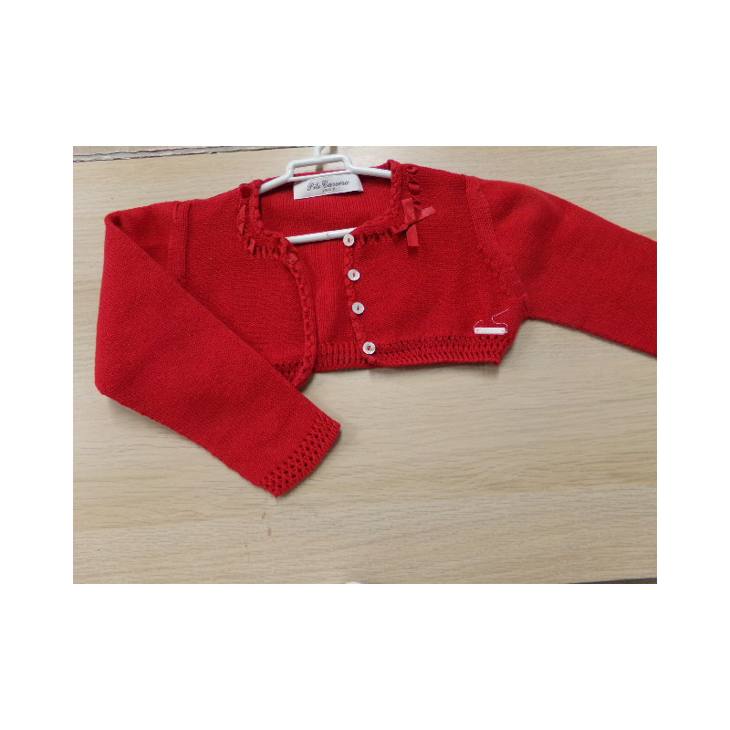 Chaqueta roja Pili Carrera 3 años. Segunda mano.