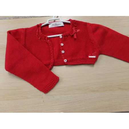 Chaqueta roja Pili Carrera 3 años. Segunda mano.