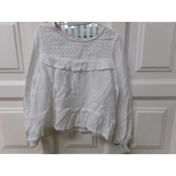 Blusa blanca Ikks 3 años. Segunda mano.