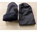 Manoplas para carrito polipiel, negro. Segunda mano.