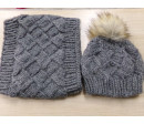 Gorro y cuello punto 6-7 años. Segunda mano.