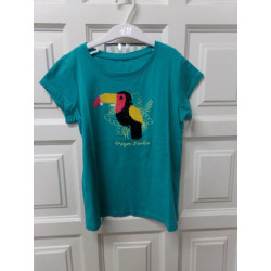 Camiseta 8-9 años tucan verde. Segunda mano.
