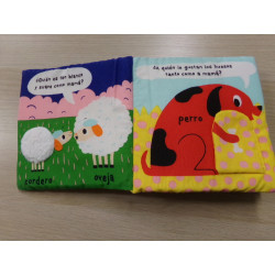 Libro tela blandito Combel Mama y yo gallina. Segunda mano.