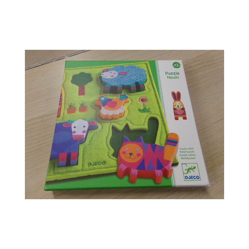 Puzzle texturas 12 meses. Segunda mano.